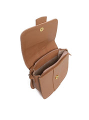 Bolsa Satchel Transversal com Fivela Decorativa - Nude BSI-5714 - NU