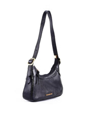Bolsa Baguete com Fivelas Laterais - Preta BSI-6353 - PR