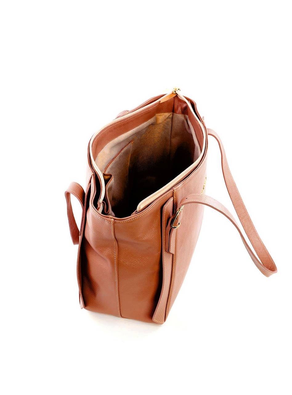 Bolsa Tote com Detalhe de Fivela e Recorte - Castor BSI-6189 - CS