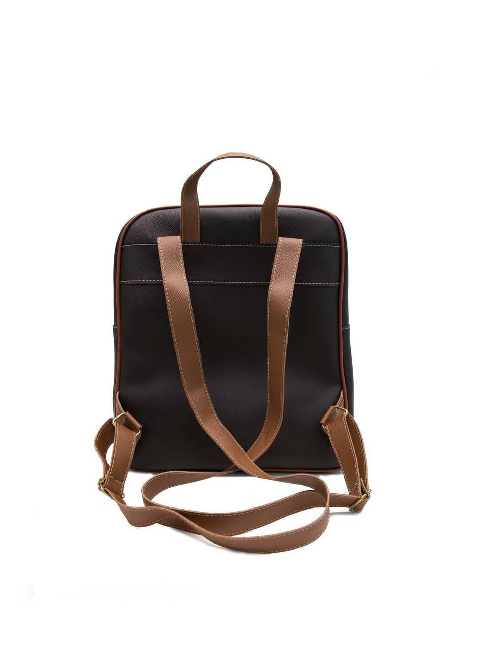 Mochila Feminina Casual Média Bolsos Externos Cacau MEI-384 - CA