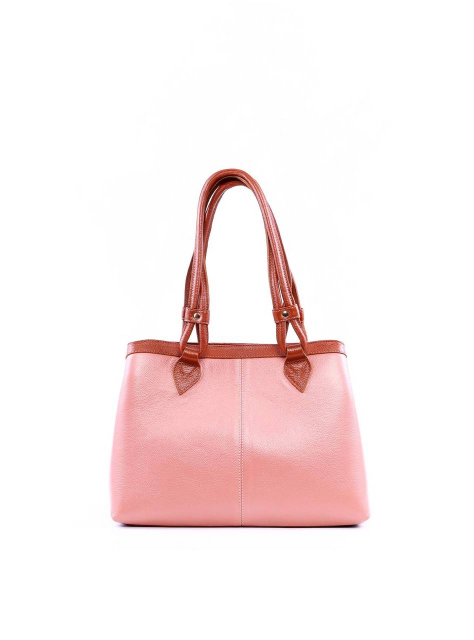 Bolsa Alderice Tote Detalhe Costura e Bag Charm - Nude BSI-6322 - NU