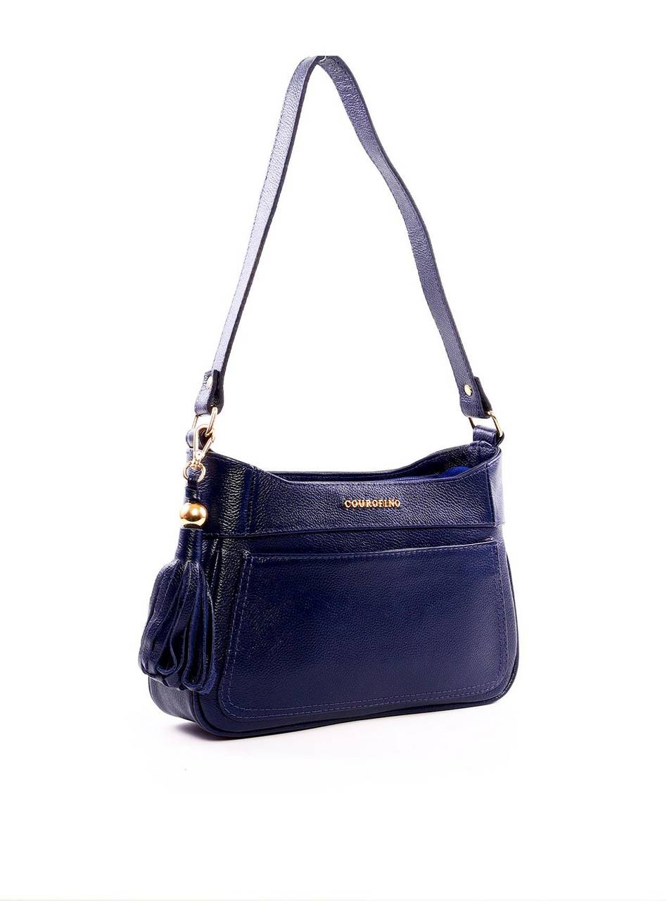 Bolsa Baguette Tiracolo com Barbicacho - Azul BSI-6293 - AZ
