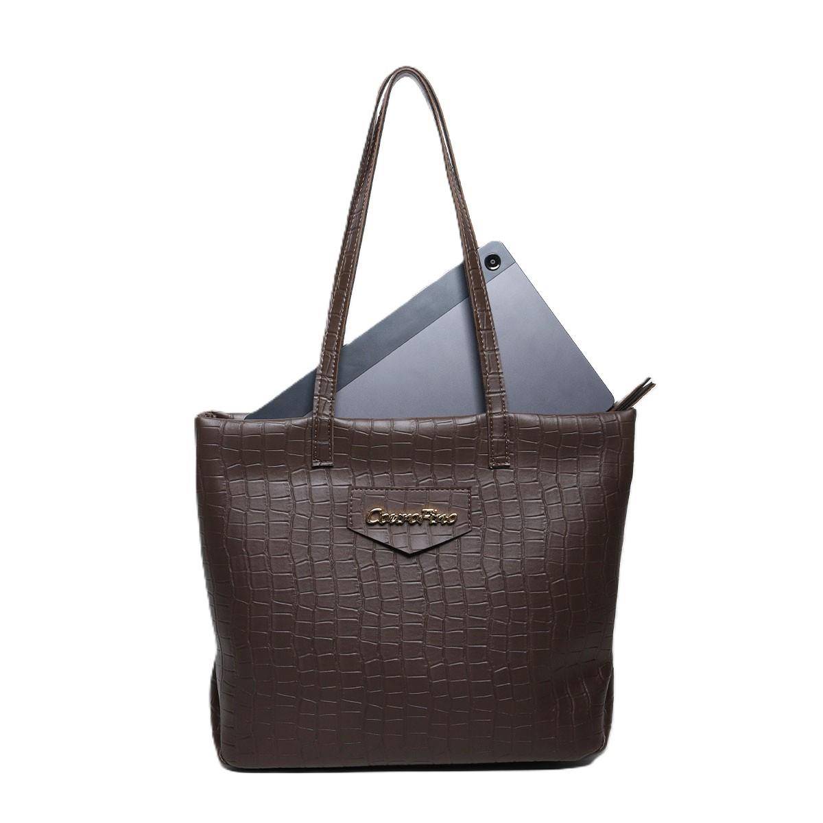 Bolsa Shopper Tiracolo Grande Cacau BSI-5827 - CA