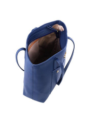 Bolsa Tiracolo com Bolso Frontal e Esferas - Azul BSI-6197 - AZ