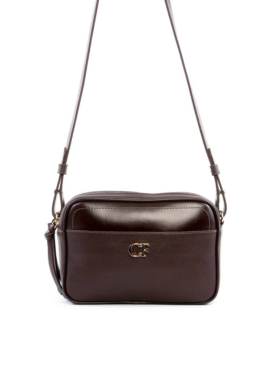 Bolsa Bag Transversal com Bolso Frontal - Cacau BSI-6242 - CA
