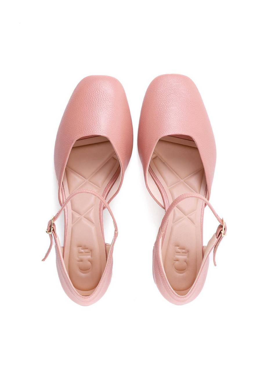 Scarpin Mary Jane com Salto Bloco - Nude SDI-12166 - NU