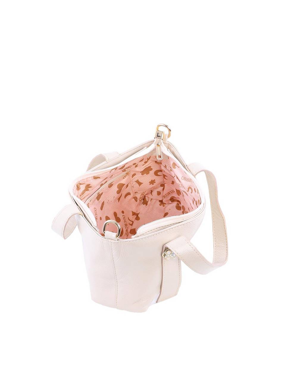 Bolsa Tote com Alça Dupla e Enfeite de Flor - Fenno BSI-6111 - FE