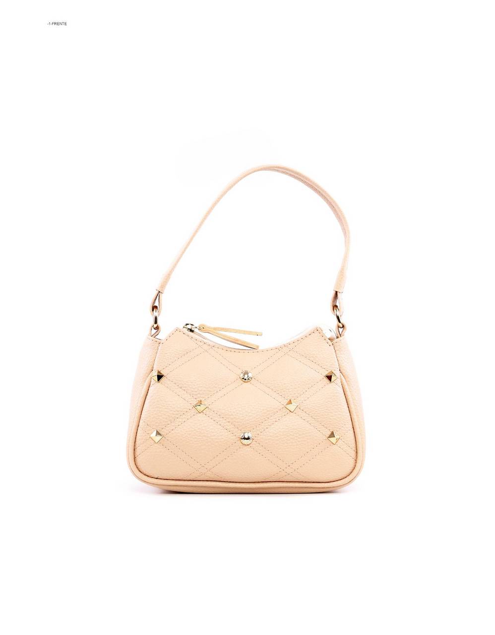 Bolsa Clutch com Alça Tiracolo Removível em Matelassê e Spikes - Fenno BSI-5966 - FE