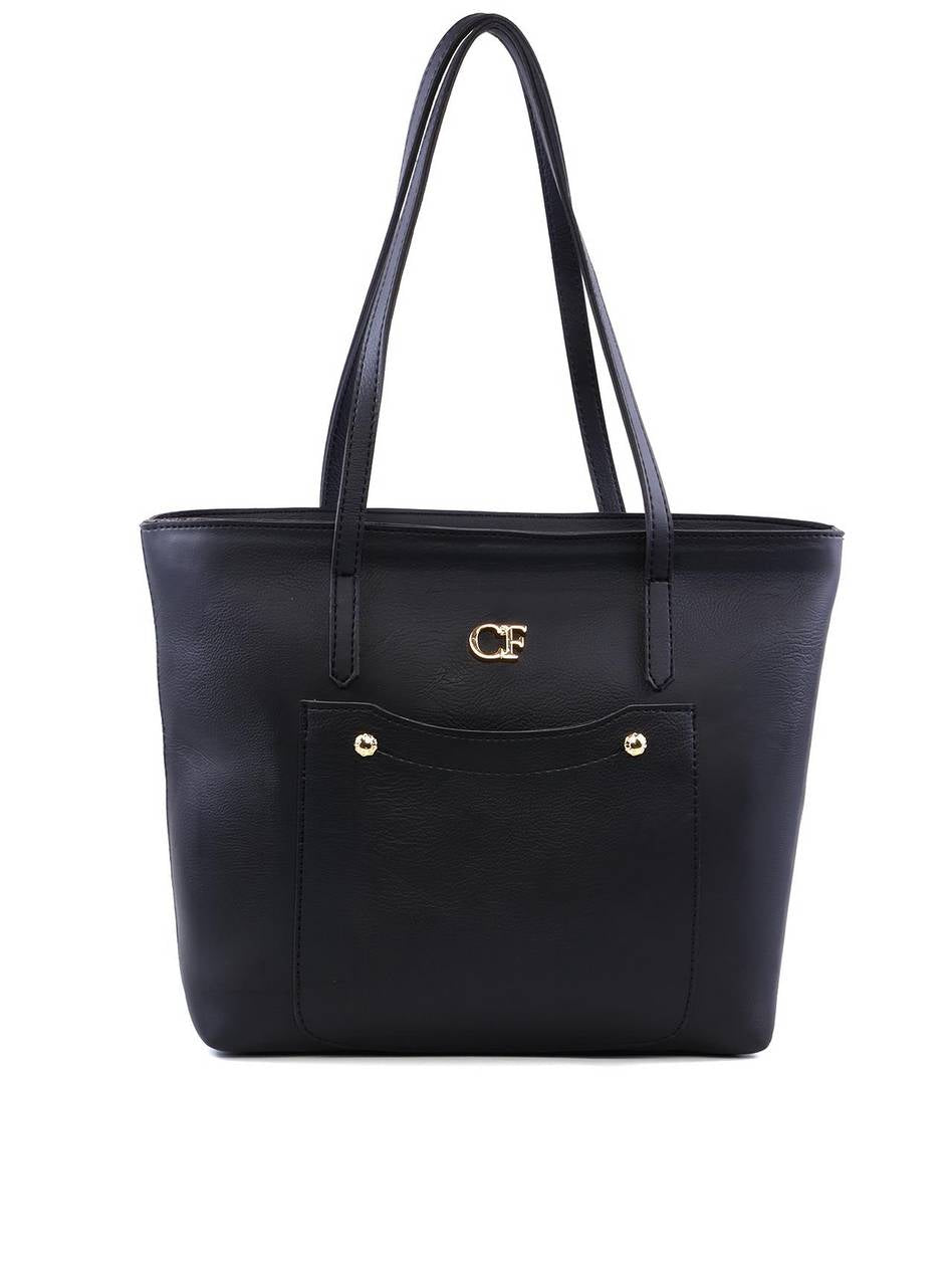 Bolsa Tiracolo com Bolso Frontal e Esferas - Preta BSI-6197 - PR