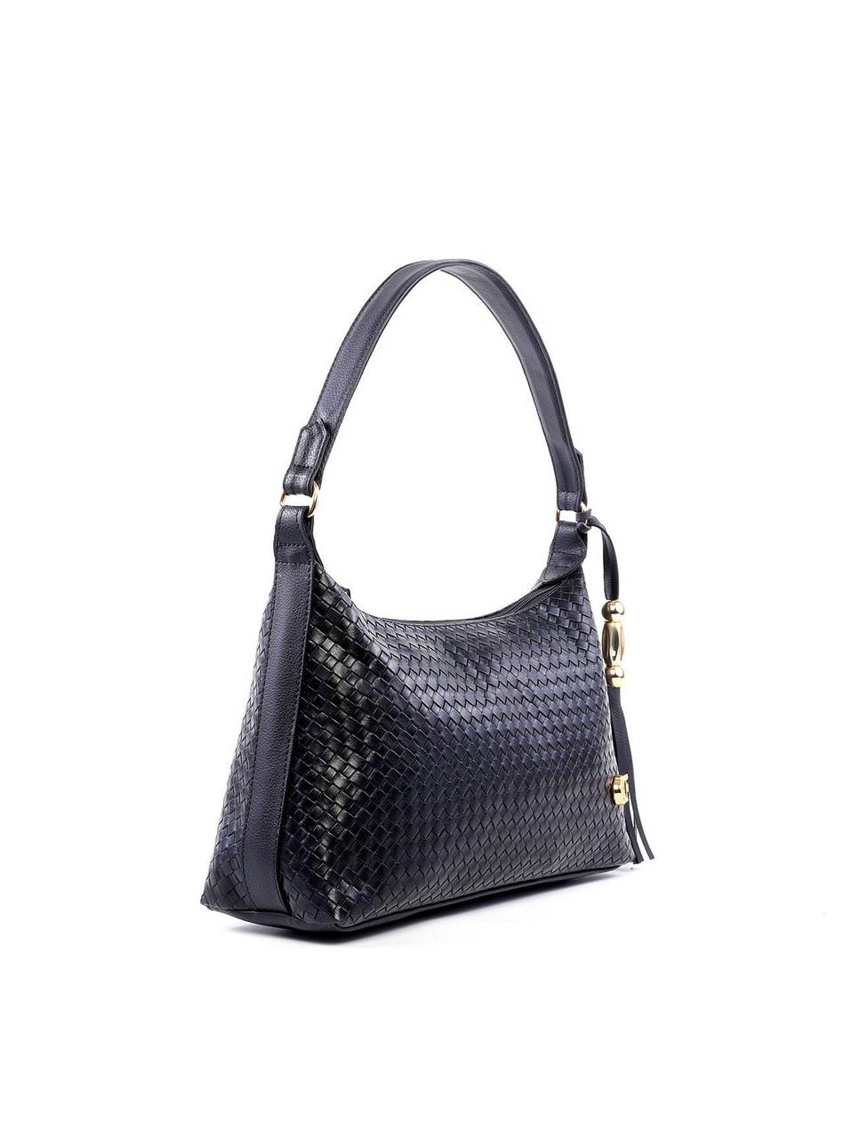 Bolsa Hobo Transversal com Barbicacho - Preta BSI-6228 - PR