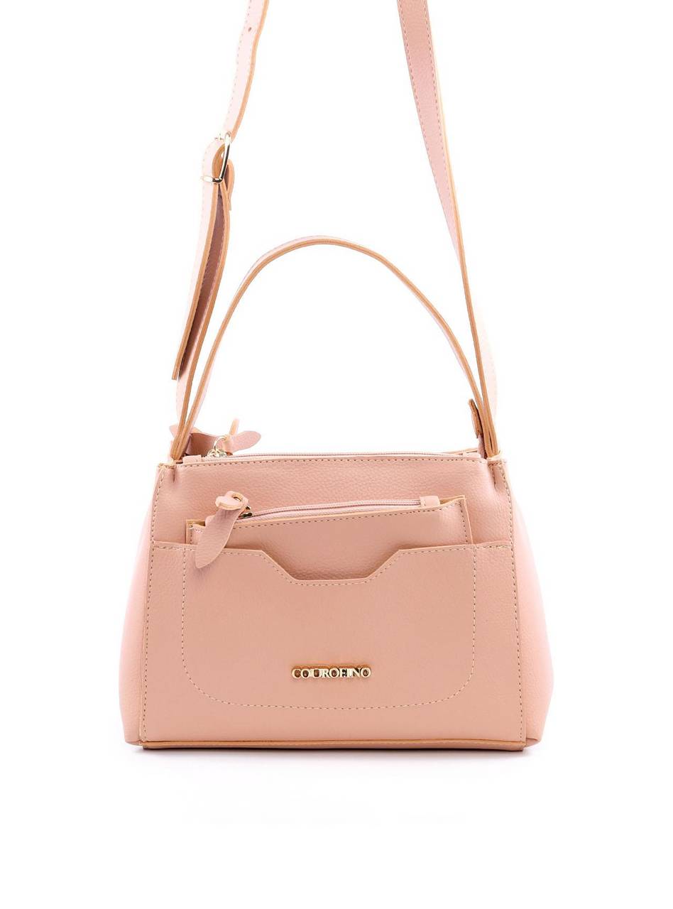 Bolsa Tote Alça Dupla com Divisória Necessaire - Nude BSI-6041 - NU