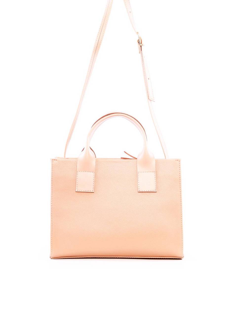 Bolsa Tote Quadrada Detalhe de Costuras - Nude BSI-6260 - NU
