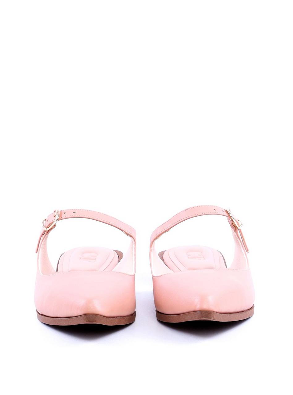 Sandália Mule Bico Fino com Fivela - Nude SDI-11704 - NU