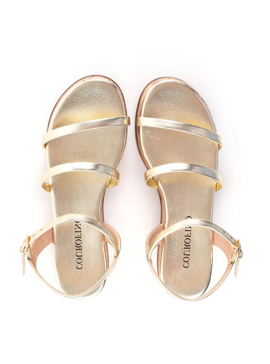 Sandália Flatforma em Cortiça - Ouro SDI-12187 - AU