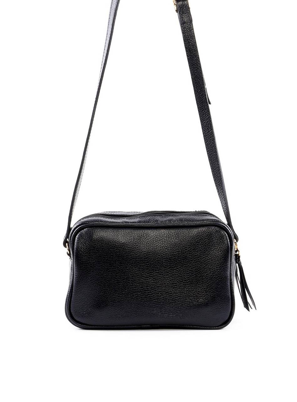 Bolsa Bag Transversal com Bolso Frontal - Preta BSI-6427 - PR