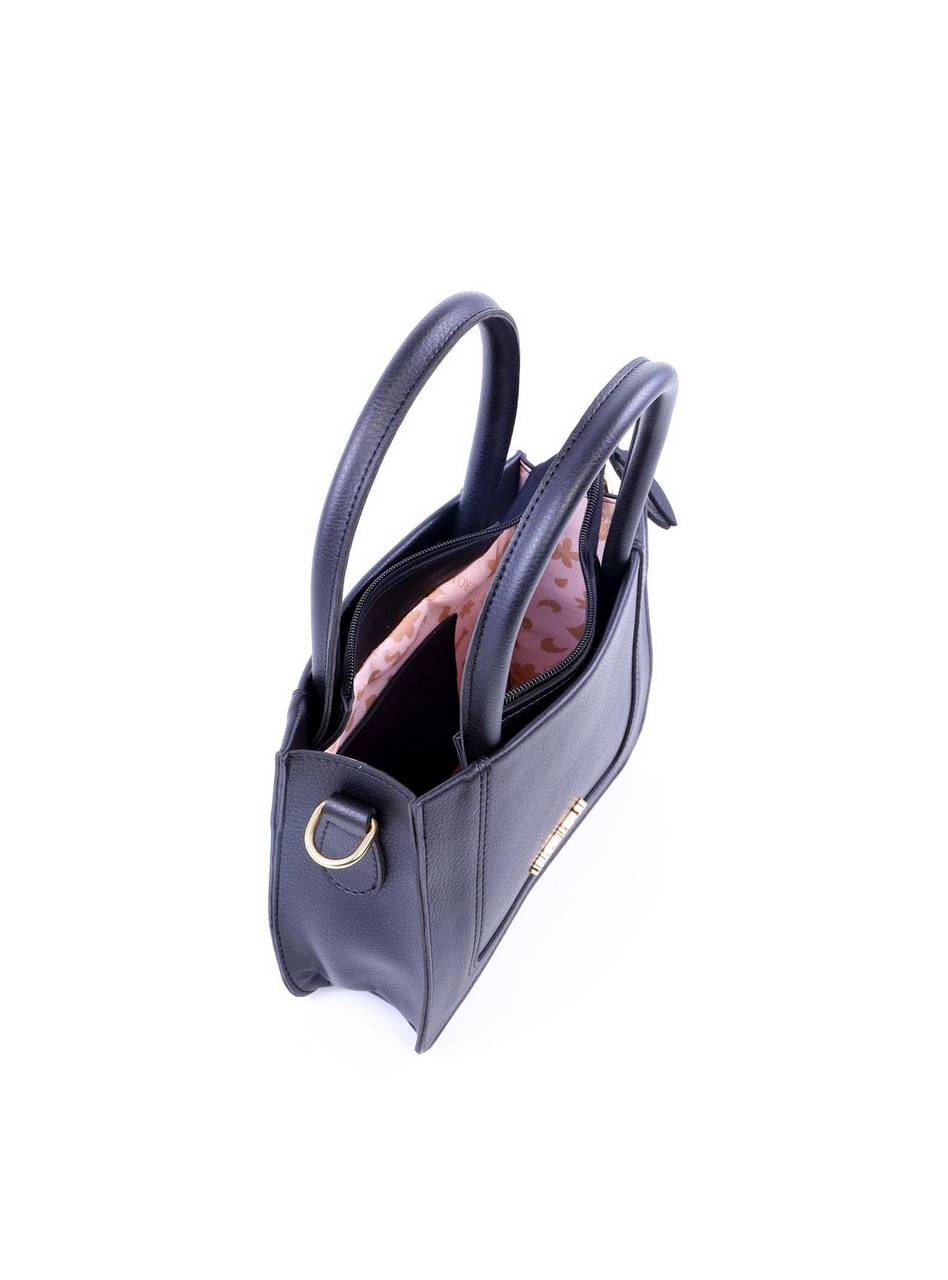 Bolsa Tiracolo Quadrada com Costuras Laterais - Preta BSI-6005 - PR