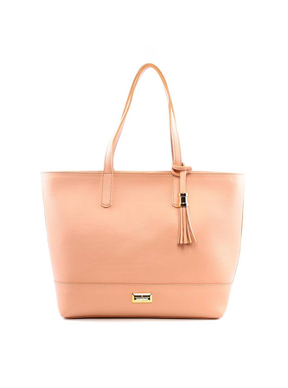 Bolsa Shopper Grande com Costura e Barbicacho - Nude BSI-6215 - NU