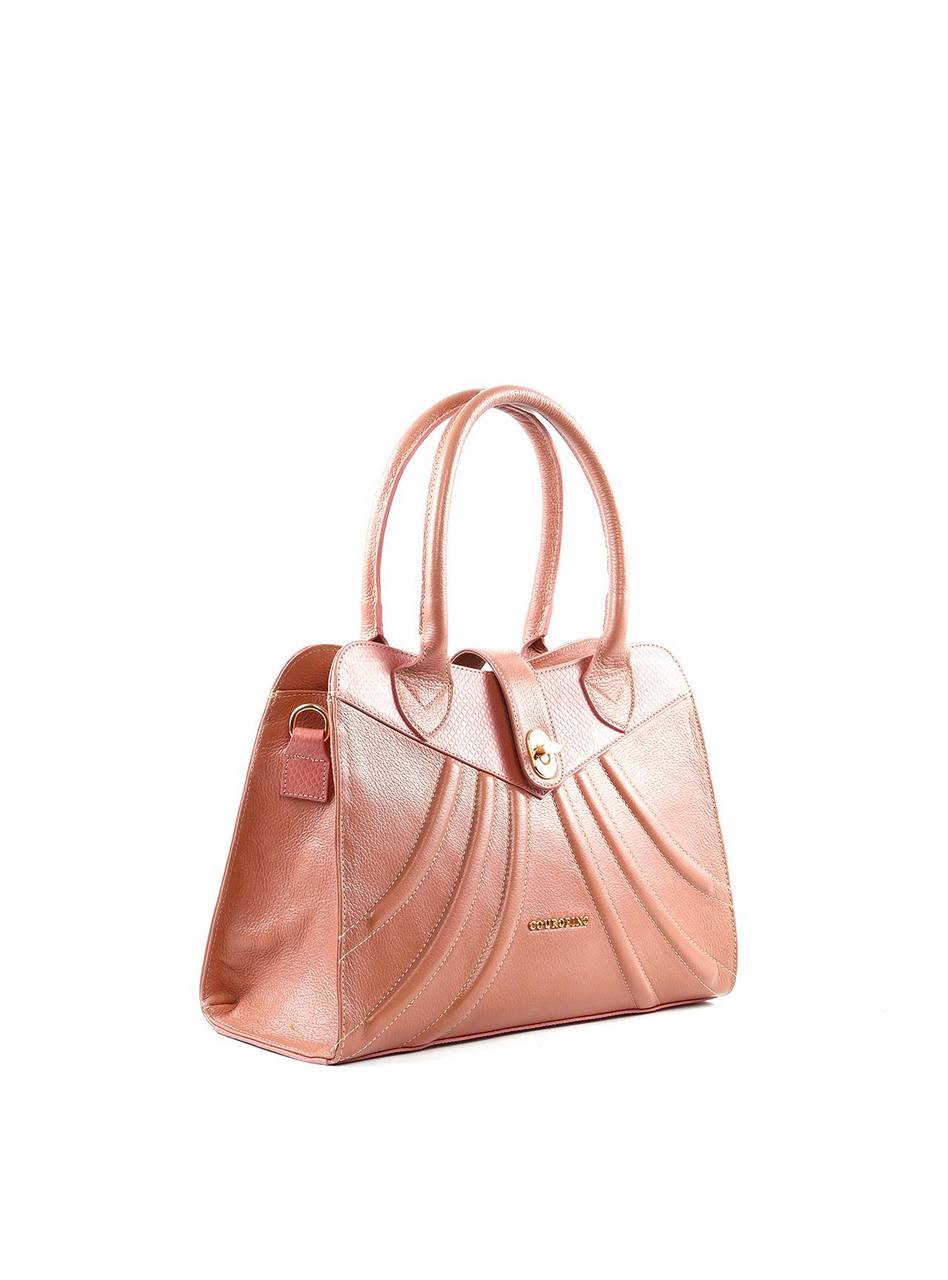 Bolsa Tote Detalhe Costura Frontal Alça Dupla - Nude BSI-6379 - NU