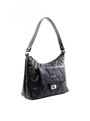 Bolsa Hobo com Costura Aparente - Preta BSI-6445 - PR