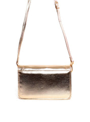 Bolsa Satchel Retangular Transversal - Ouro BSI-6051 - AU