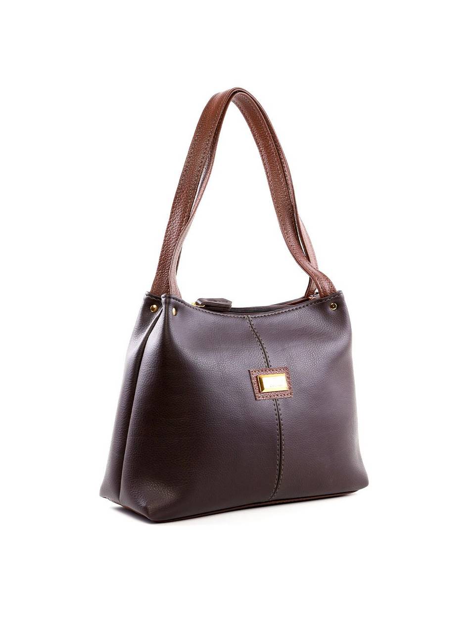 Bolsa Tote com Detalhe de Costura - Cacau BSI-6425 - CA