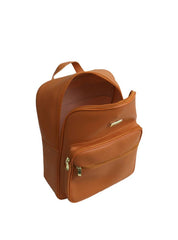 Mochila Feminina Casual Média Bolsos Externos Vermelha MEI-384 - VE