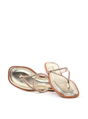 Rasteira Feminina com Tiras e Strass SDI-12242 - AU
