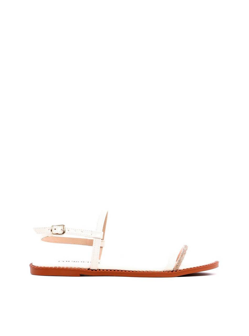 Rasteira Tiras Finas com Strass - Fenno SDI-11989 - FE