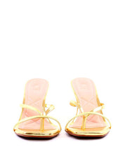 Sandália Bloco com Tiras Entrelaçadas - Ouro SDI-11939 - AU