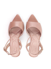 Sandália Anabela Patchwork Bico Folha - Nude SDI-12087 - NU