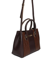 Bolsa Tote Mão Transversal Pequena - Cacau BSI-5766 - CA