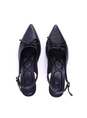 Scarpin Slingback com Detalhe de Laço - Preta SDI-12002 - PR