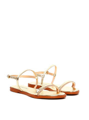 Rasteira Tiras Finas com Strass - Ouro SDI-11989 - AU