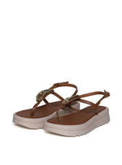 Sandália Papete com Enfeite Orgânico - Castor SDI-11664 - CS