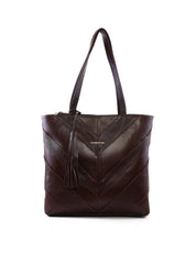 Bolsa Shopper Patchwork Barbicacho - Cacau BSI-6399 - CA