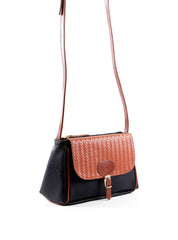 Bolsa Bag Transversal Média com Fivela - Preta BSI-6418 - PR
