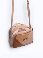 Bolsa Bag Couro Transversal Vassourinha Nude BSI-5078 - NU