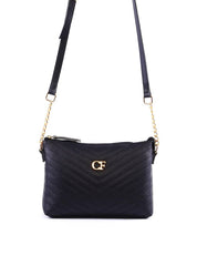 Bolsa Carteira Transversal com Costura - Preta BSI-6318 - PR