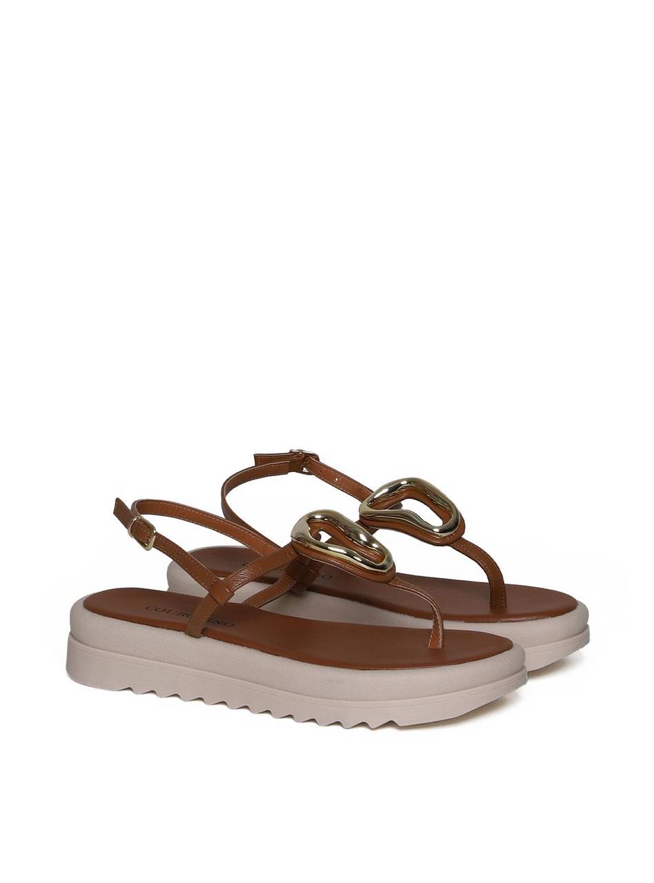 Sandália Papete com Enfeite Orgânico - Castor SDI-11664 - CS