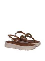Sandália Papete com Enfeite Orgânico - Castor SDI-11664 - CS