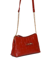 Bolsa Clutch Pequena Transversal Vermelha BSI-5753 - VE