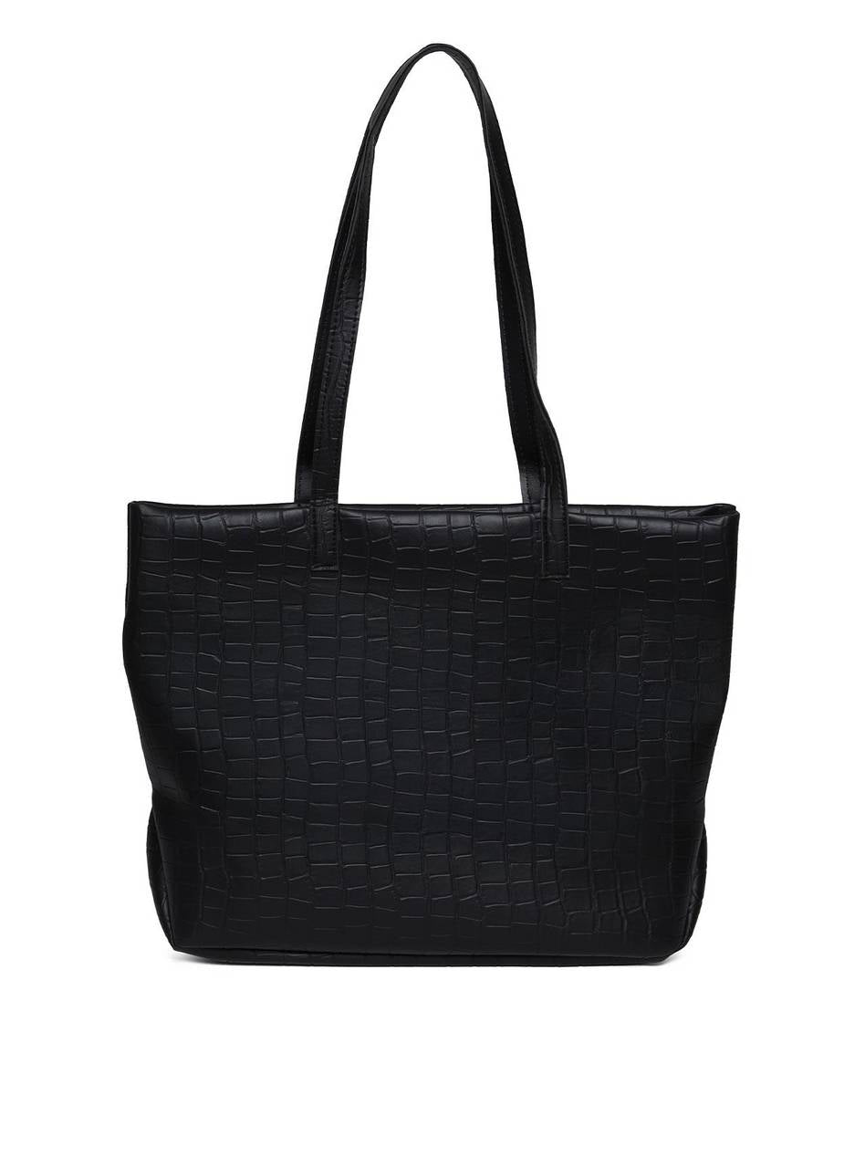 Bolsa Shopper Tiracolo Grande Preta BSI-5827 - PR