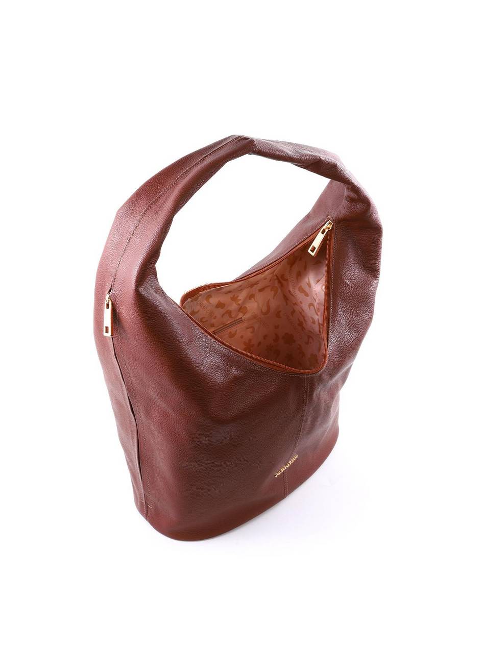 Bolsa Hobo Grande com Bolso Lateral - Castor BSI-6401 - CS