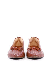 Sapatilha Bico Fino Tresse com Laço - Cacau SDI-11947 - CA