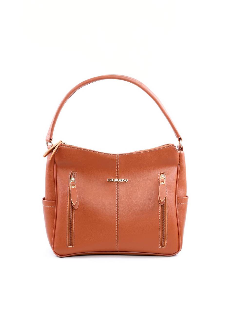 Bolsa Hobo de Mão com Dois Bolsos Verticais - Castor BSI-6058 - CS