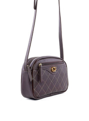 Bolsa Bag Transversal com Bolso Frontal - Cacau BSI-6190 - CA
