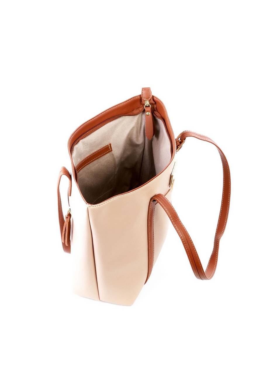 Bolsa Shopper com Costura Aparente - Nude BSI-6205 - NU
