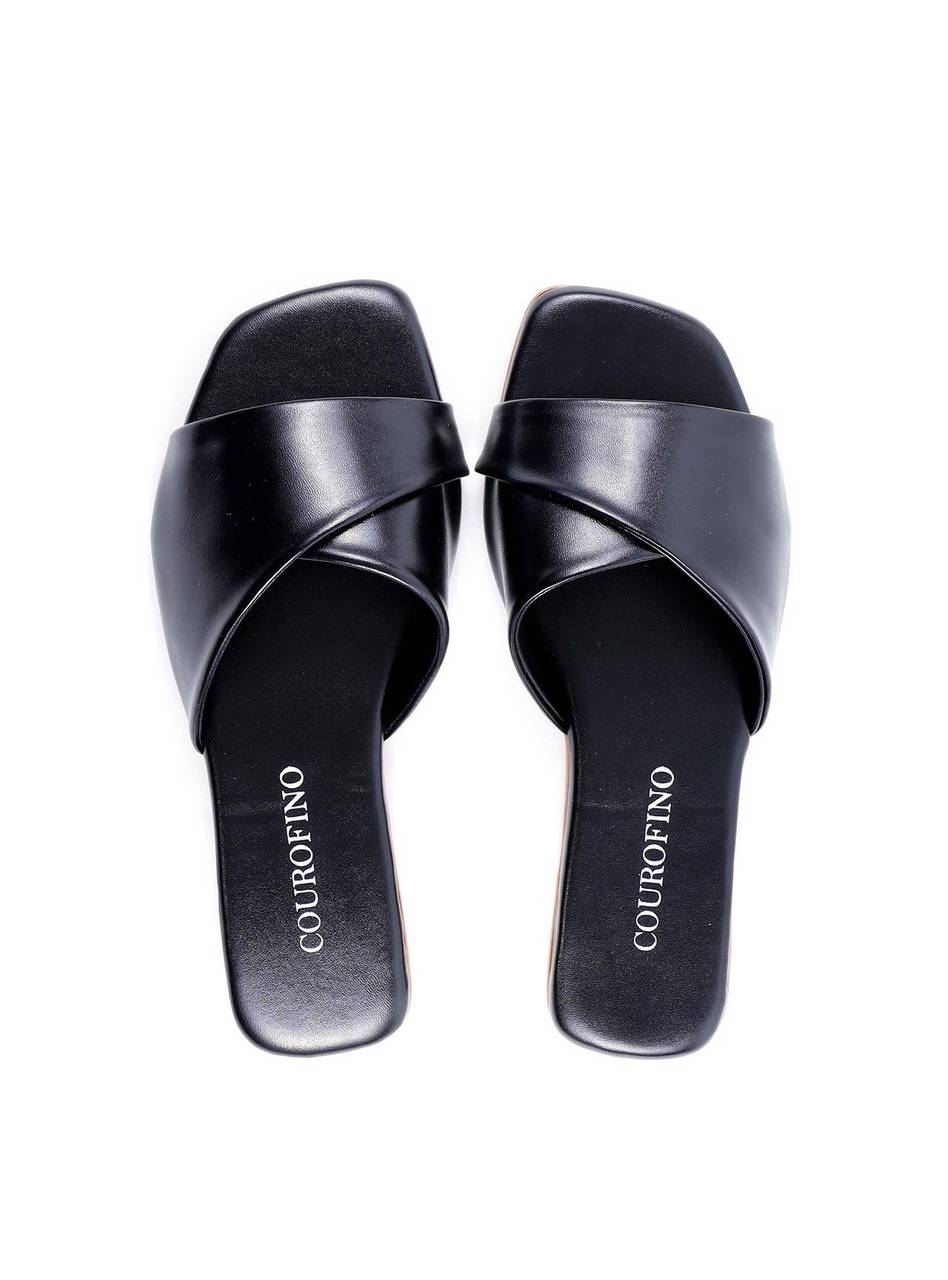 Sandália Tiras Finas Salto Alto Cromado - Preta SDI-11926 - PR