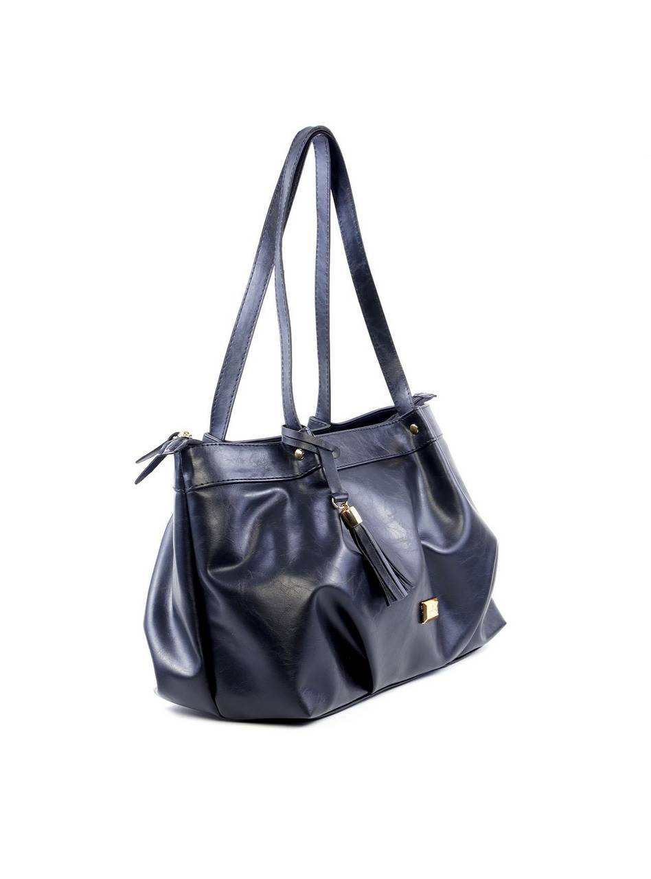 Bolsa Shopper com Drapeado - Preta BSI-6140 - PR