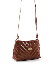 Bolsa Transversal Matelassê em V com Bolso Traseiro BSI-6551 - CS